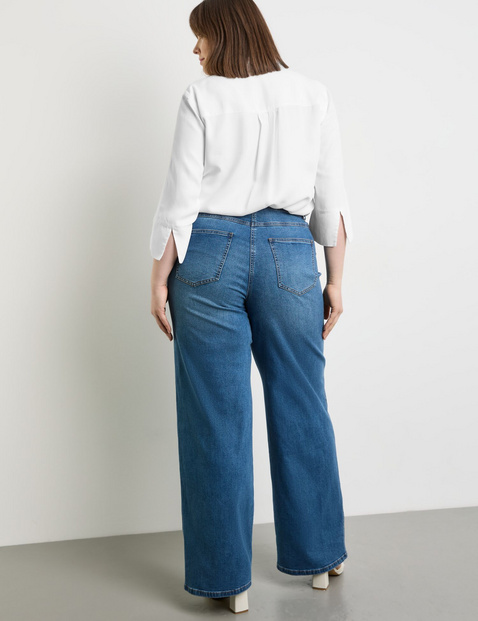 Jeans mit weitem Bein Carlotta