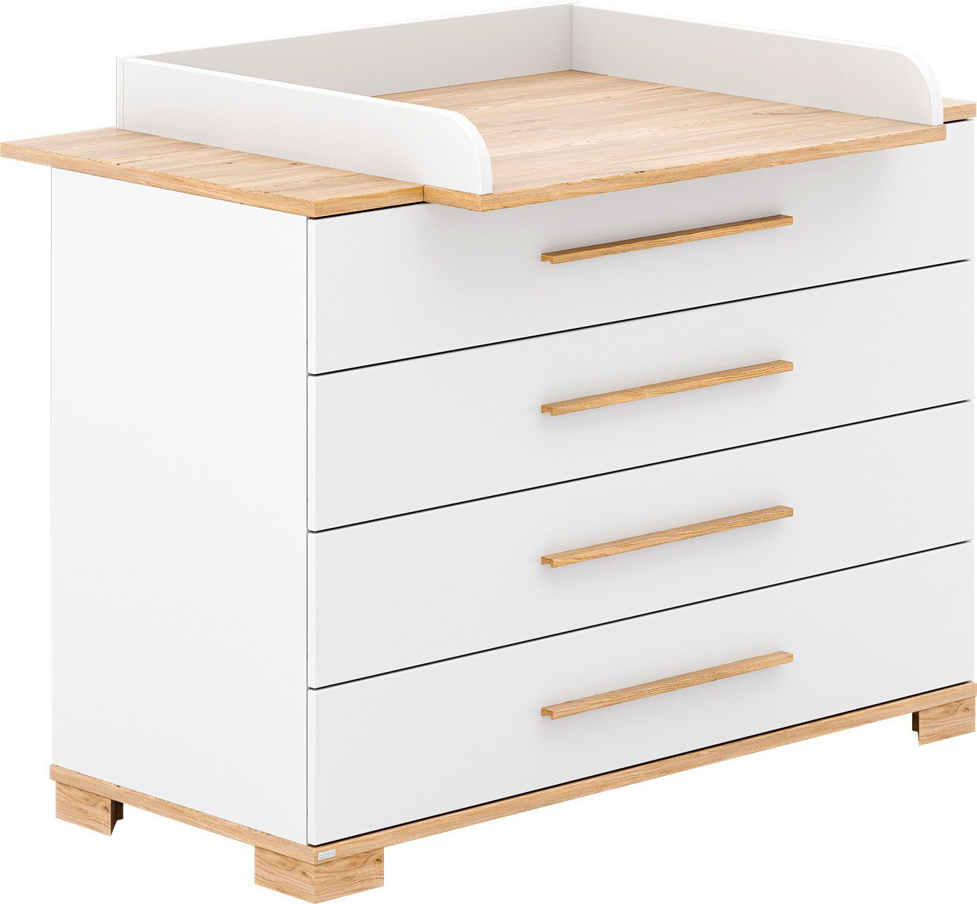 Steiff by PAIDI Wickelkommode YOLANDA 4S, oberer Schubkasten mit Facheinteilung und Vollauszug
