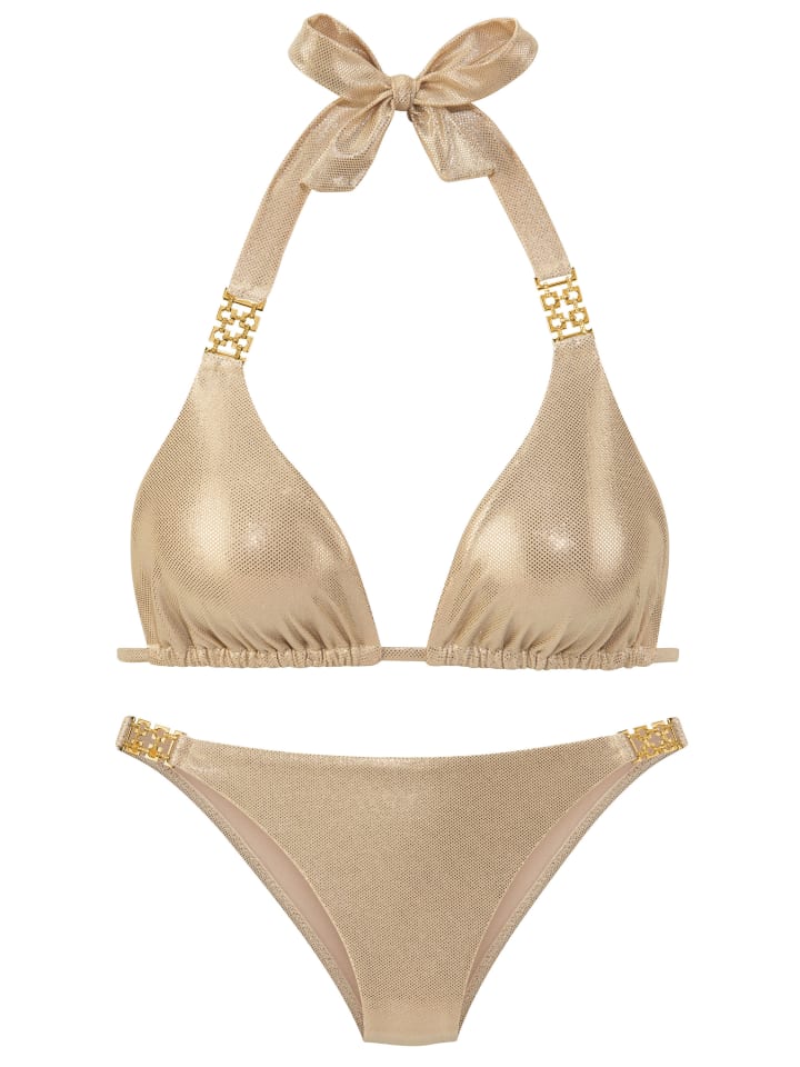 LASCANA Triangel-Bikini in gold günstig kaufen