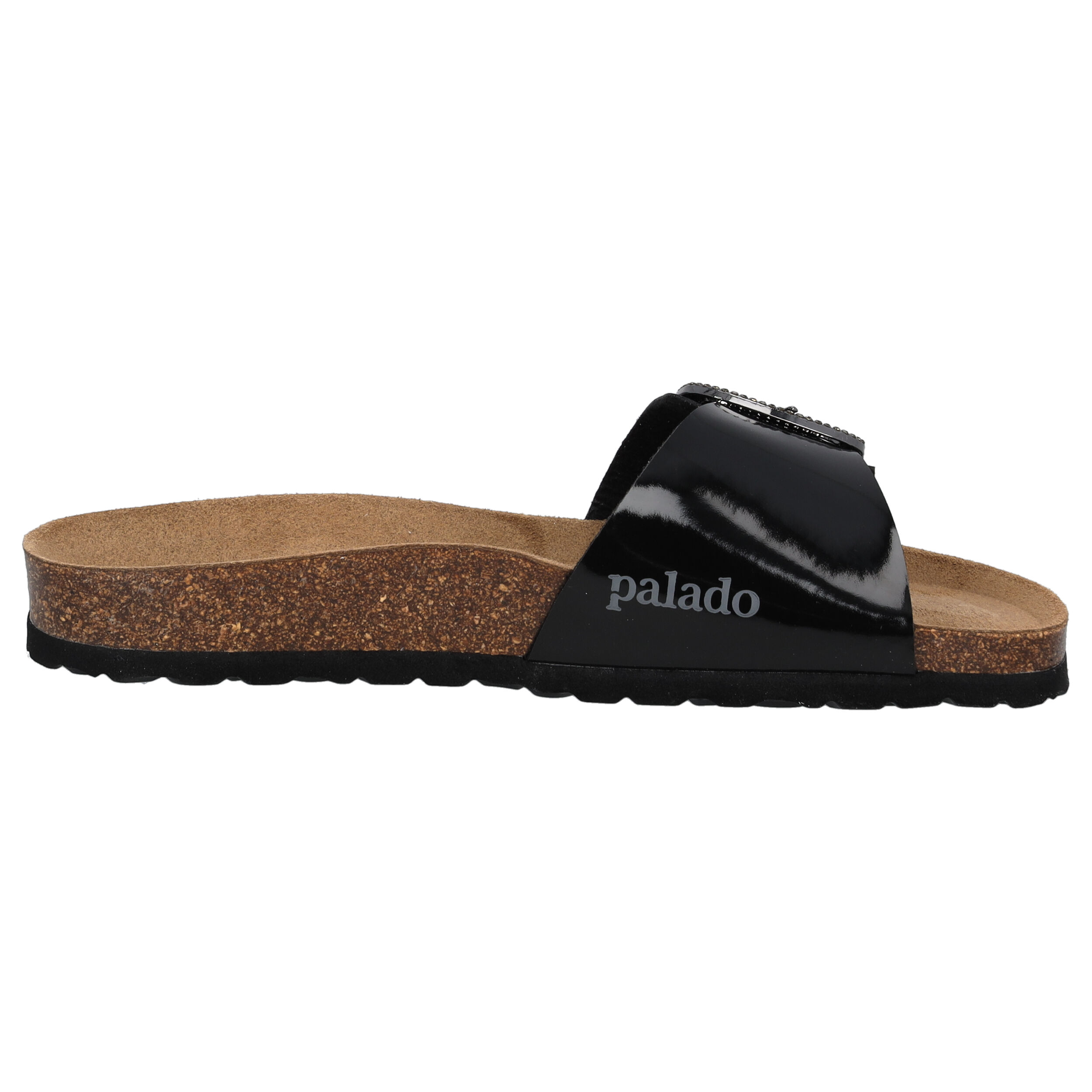 Palado Malta BX by Sila Sahin, Pantoletten, Damen, Schwarz Lack