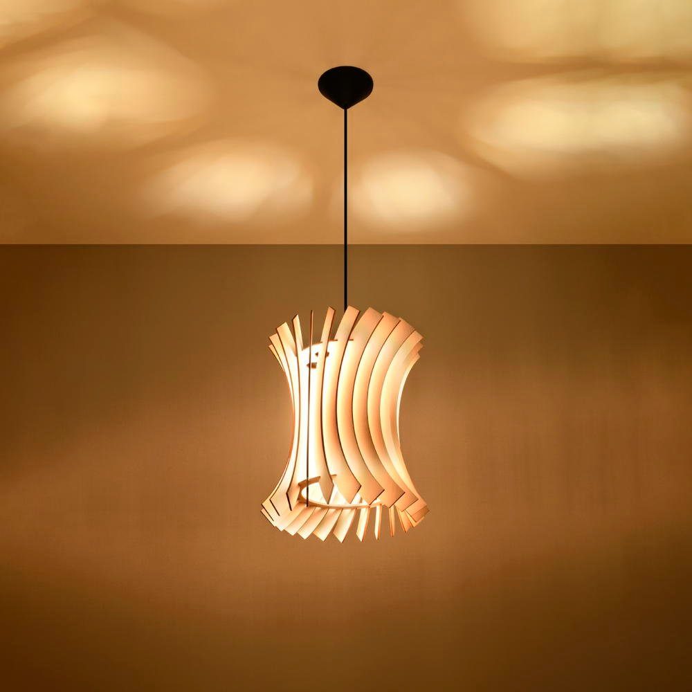famlights Hängeleuchte, Pendelleuchte Orla in Natur-hell E27, keine Angabe, Leuchtmittel enthalten: Nein, warmweiss, Hängeleuchte, Pendellampe, Pendelleuchte