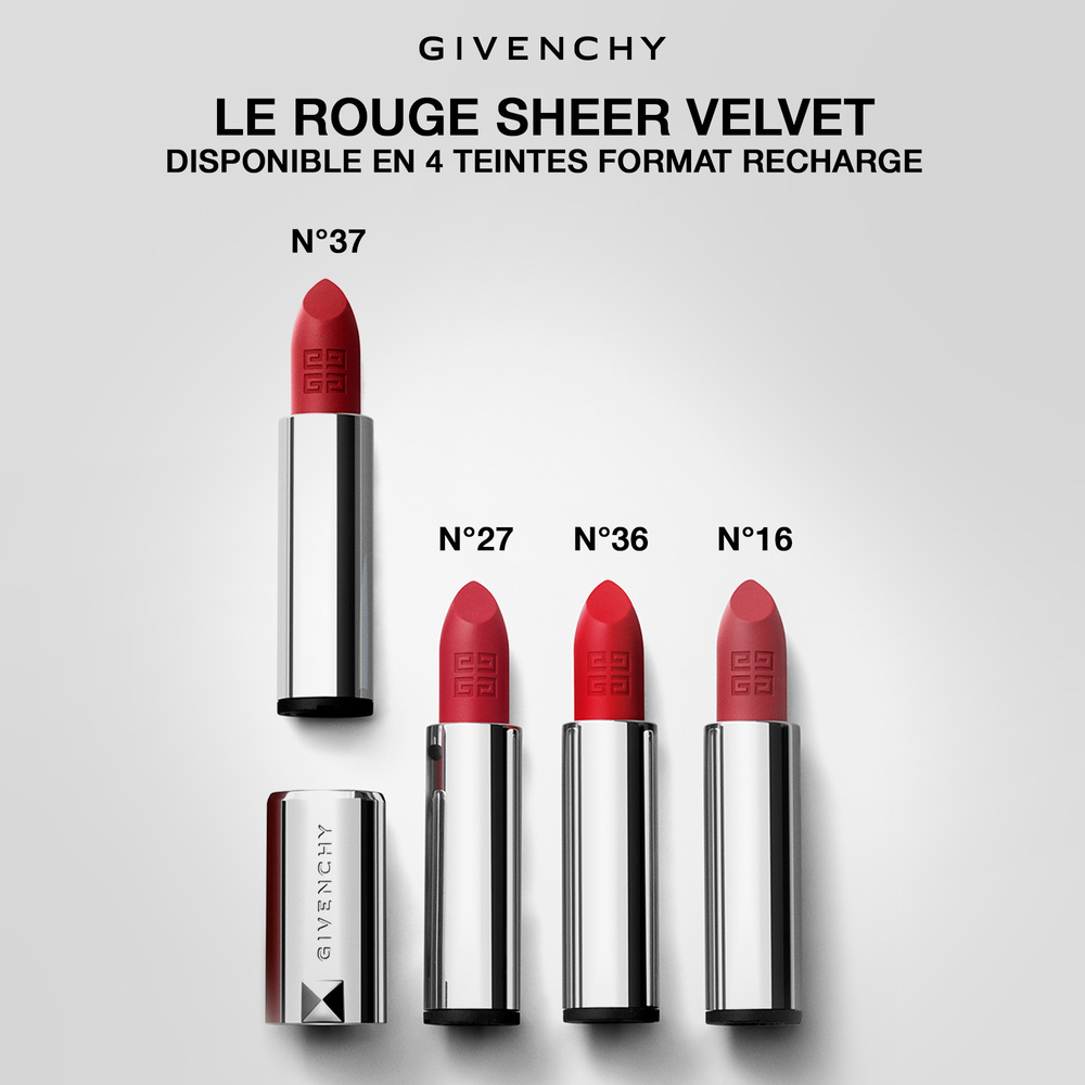 Givenchy Le Rouge Sheer Velvet Rouge à lèvres mat effet floutant rechargeable