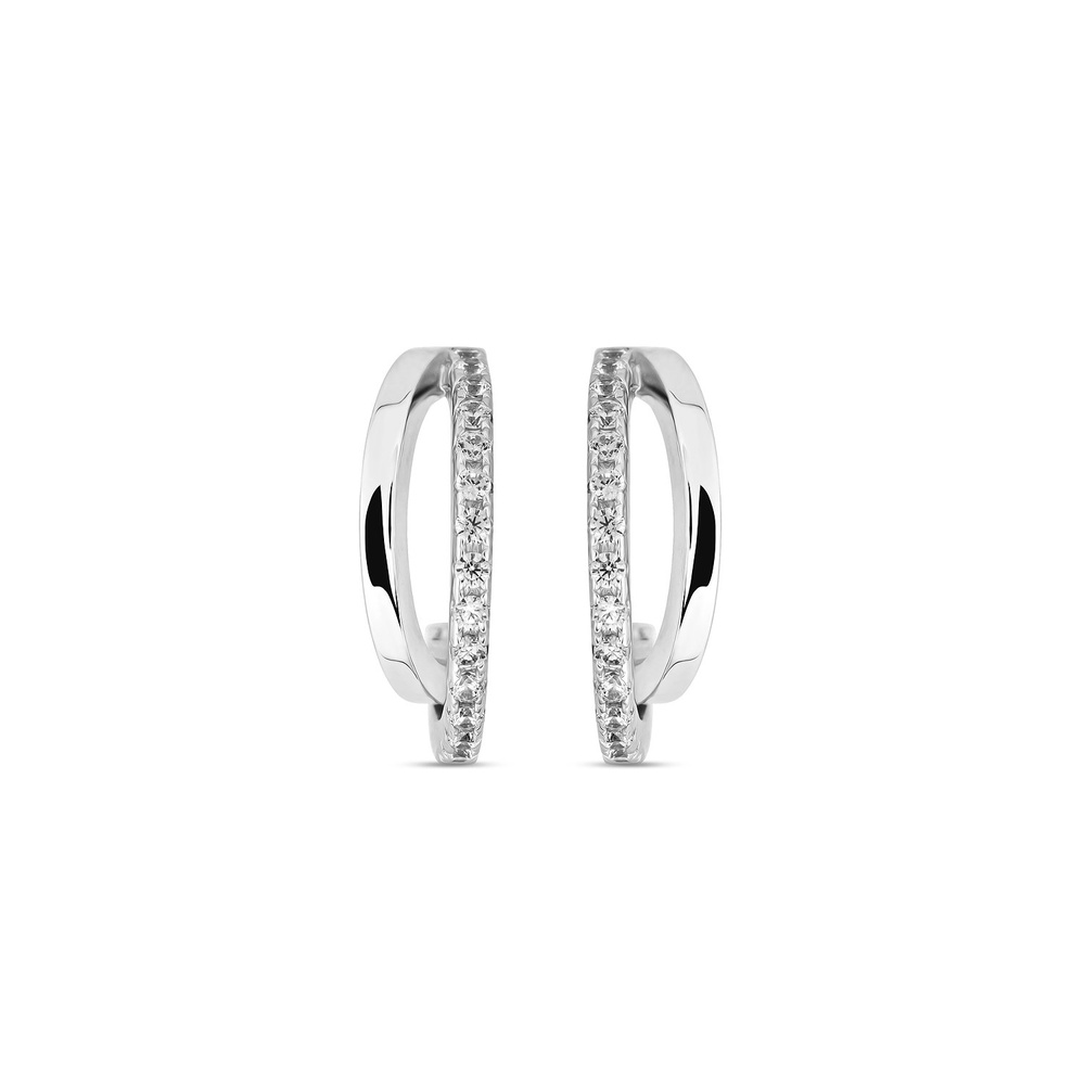 FAVS Créoles 925 Argent Boucles d'oreilles