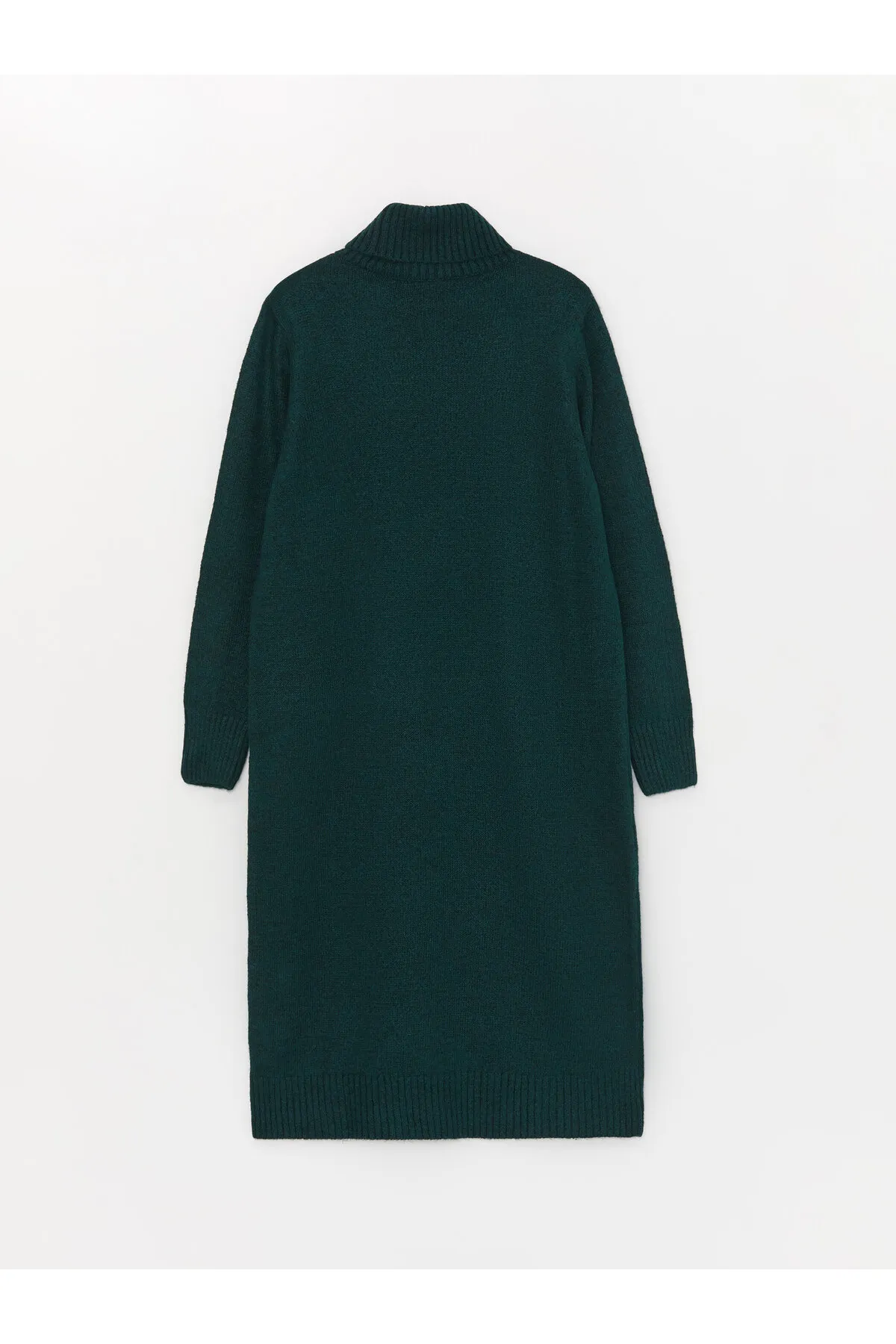 LC Waikiki  Rollkragenpullover, gerades Langarm-Strickkleid für Damen in Übergröße