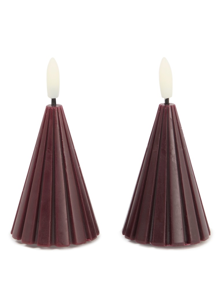 LED svíčka Sirius Laura Tree 11 cm, sada 2 kusů
