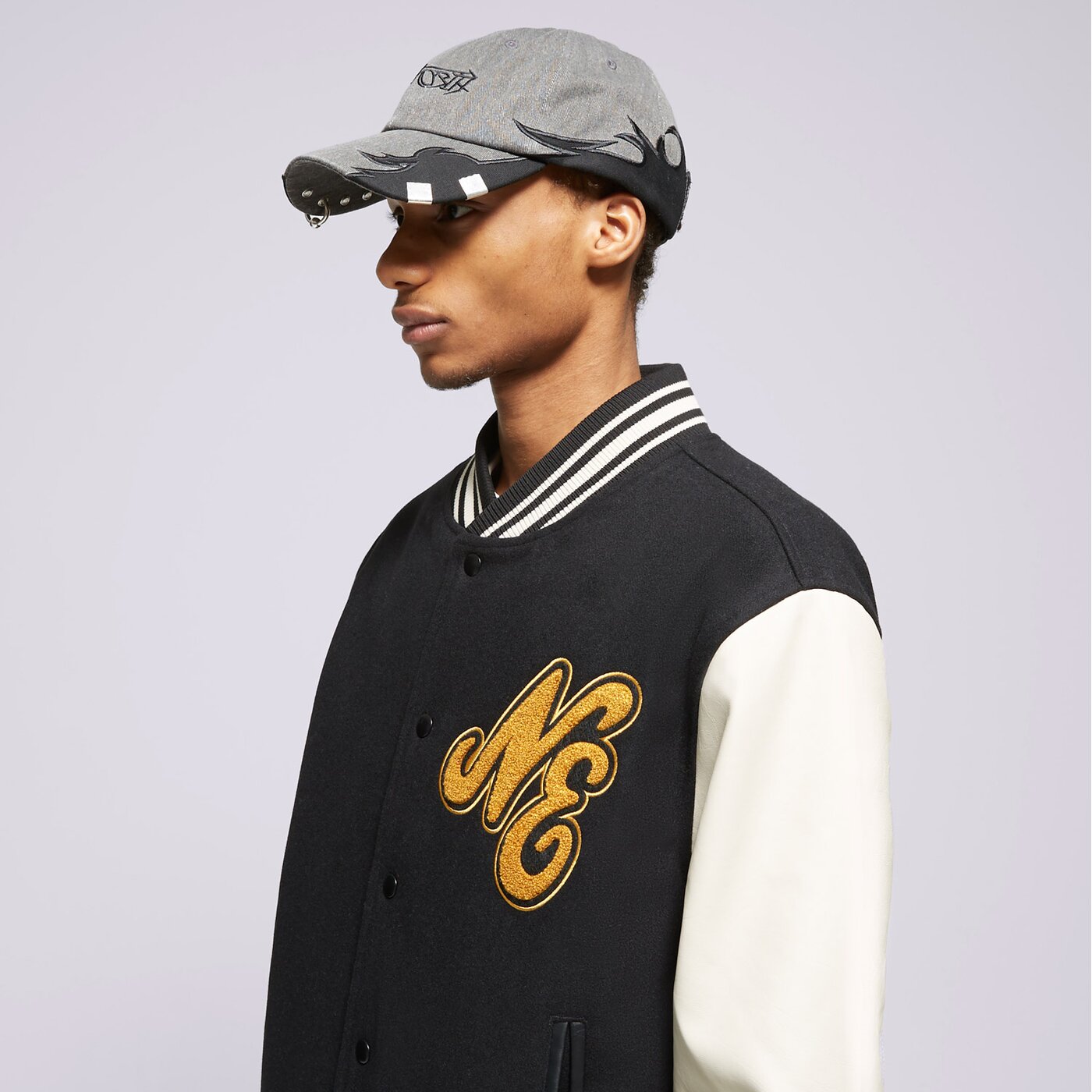NEW ERA JACKE NE SCRIPT LOGO NONE Schwarz