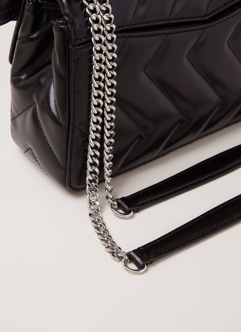 Sandro Yza quilted leather shoulder bag