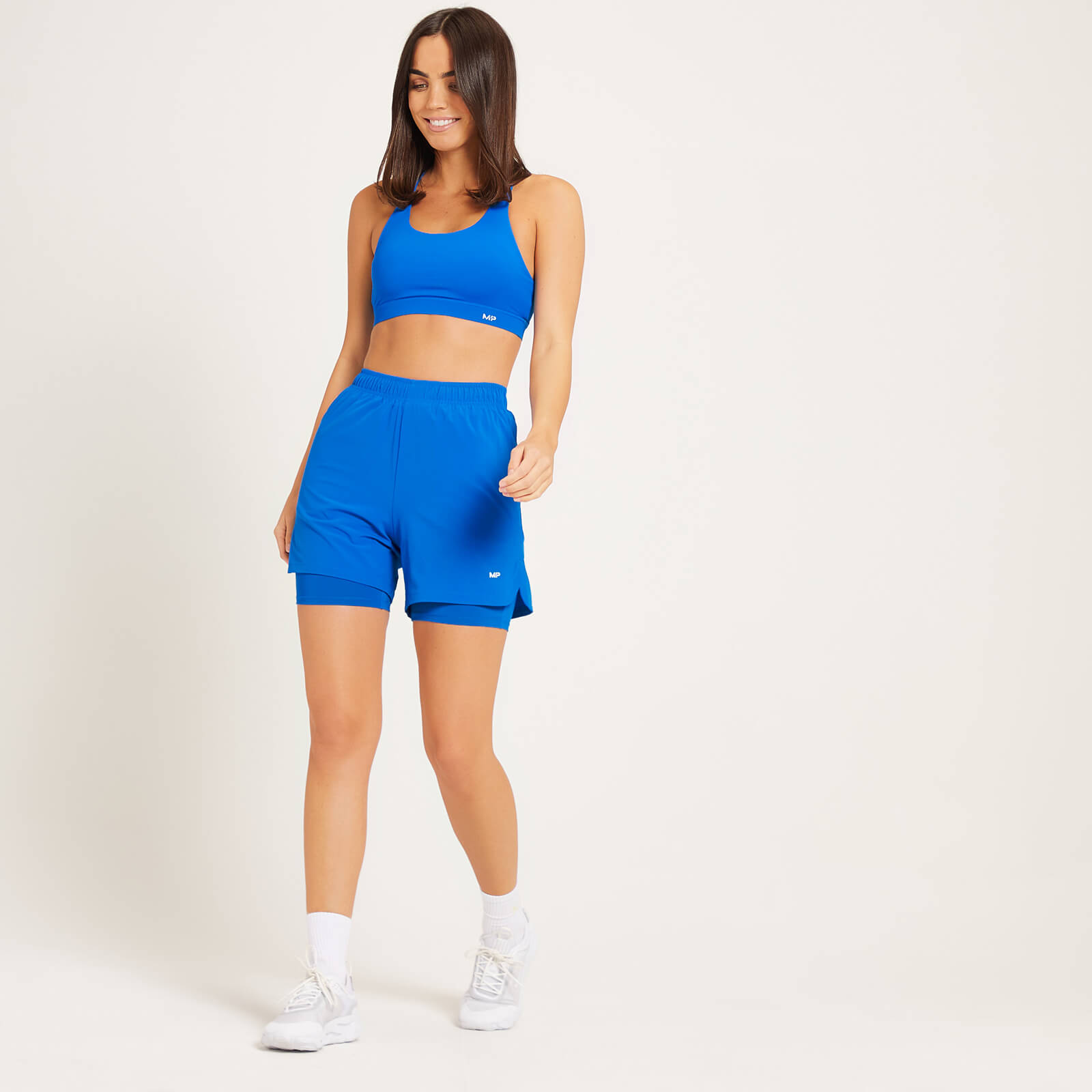 Short d’entraînement 2-en-1 MP pour femmes – Bleu pur