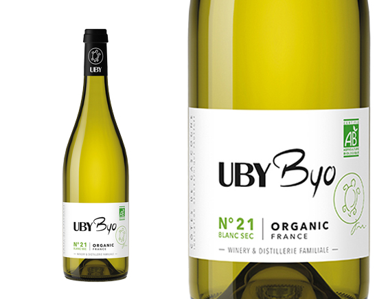 Uby N°21 Byo Blanc - Colombard, Ugni Blanc, Sauvignon Blanc Sud-Ouest Côtes de Gascogne