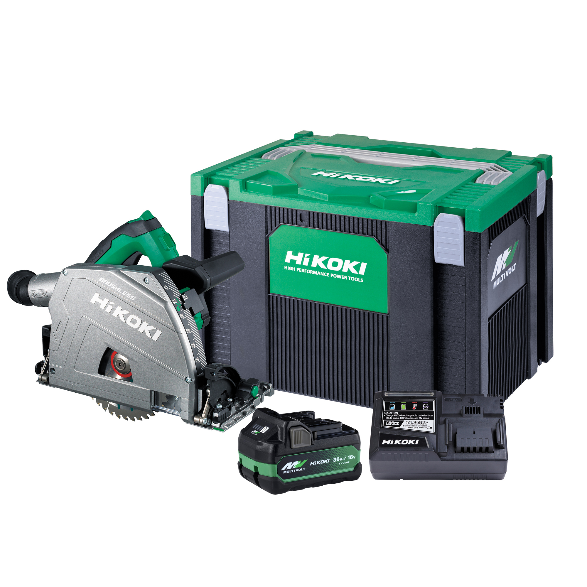 HIKOKI C3606DPAWVZ Accu Invasion Circle Zaag 66 mm Multivolt 36V 4.0Ah Li-Ion dans le boîtier du système Hikoki IV