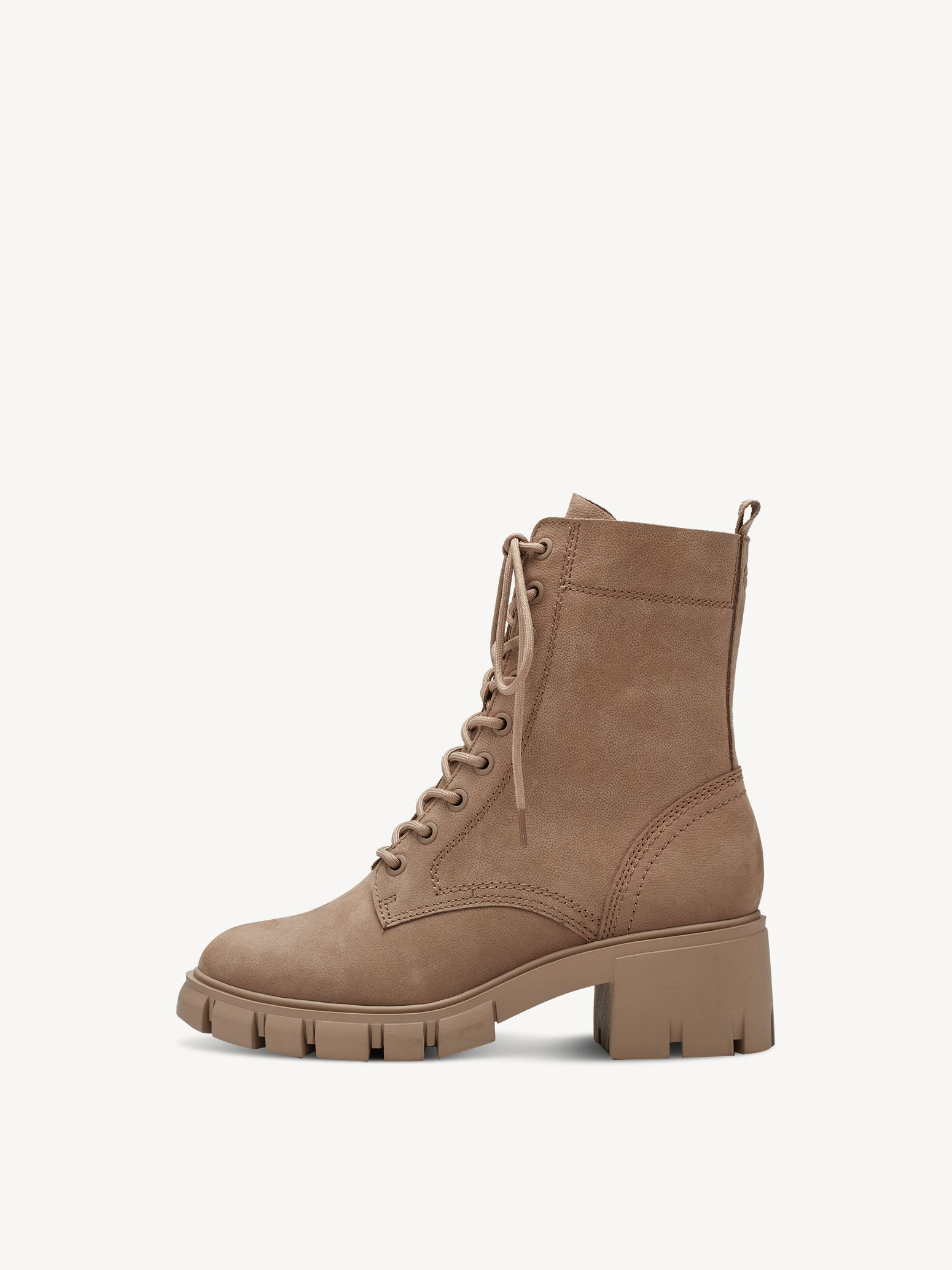 Bottine en cuir - marron