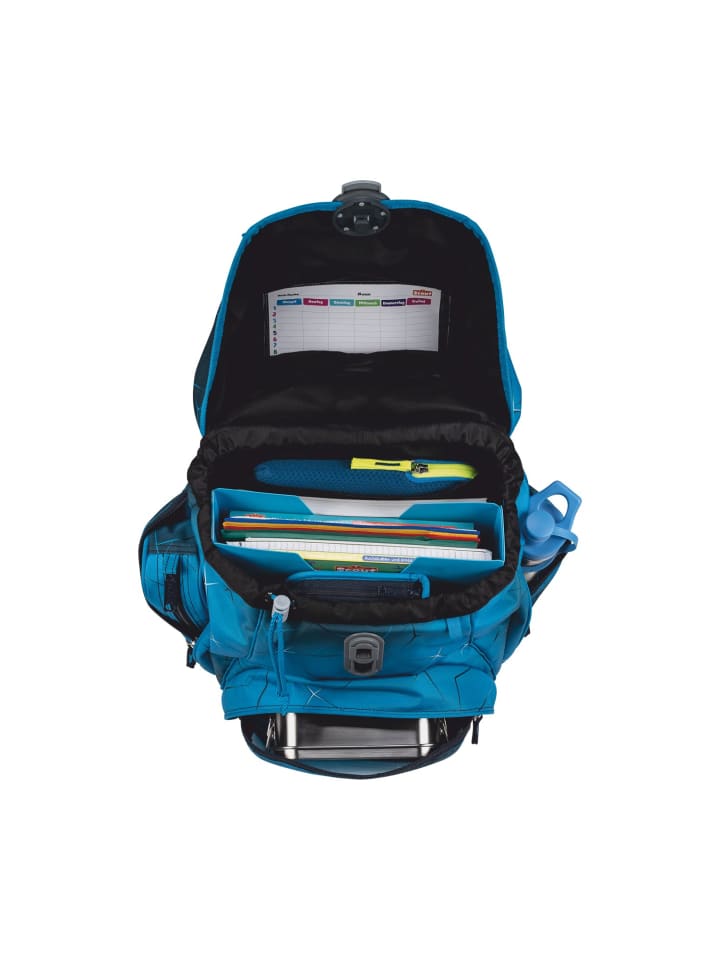 Scout Scout Alpha Schulranzen-Set 4 teilig Exklusiv Safety Light Polar Blue günstig kaufen onesize