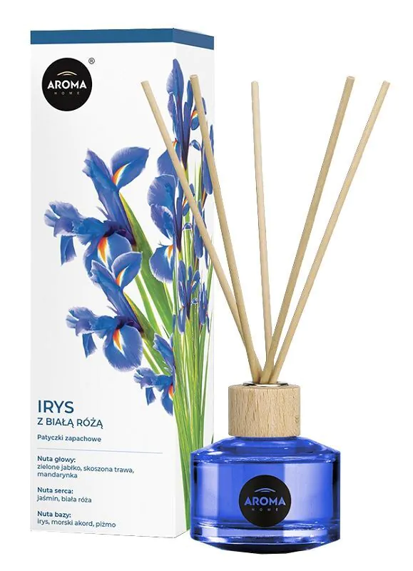 Aroma Home Sticks Ίριδα με Λευκό Τριαντάφυλλο