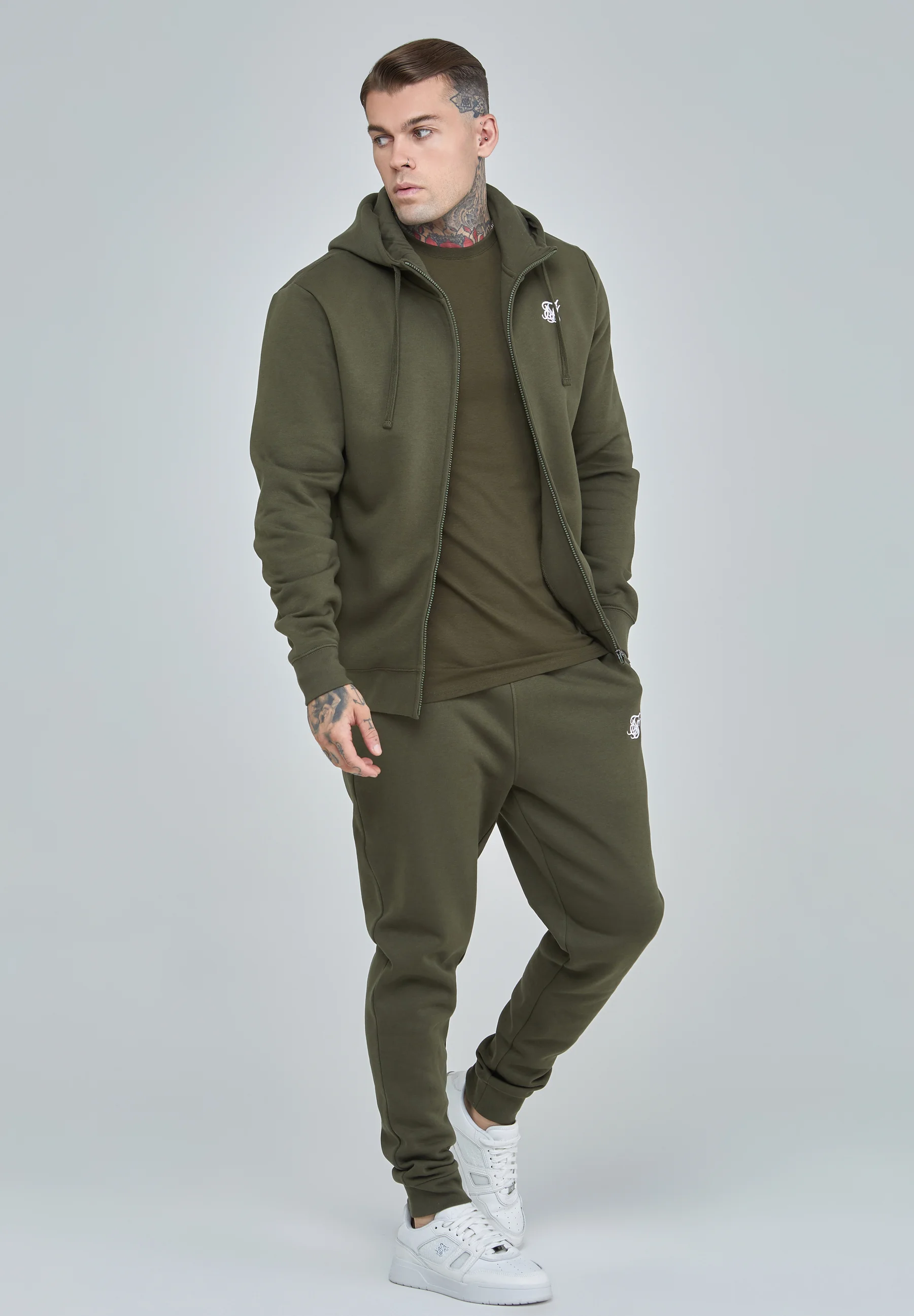 SIKSILK ESSENTIAL FUNNEL - Sudadera con cremallera