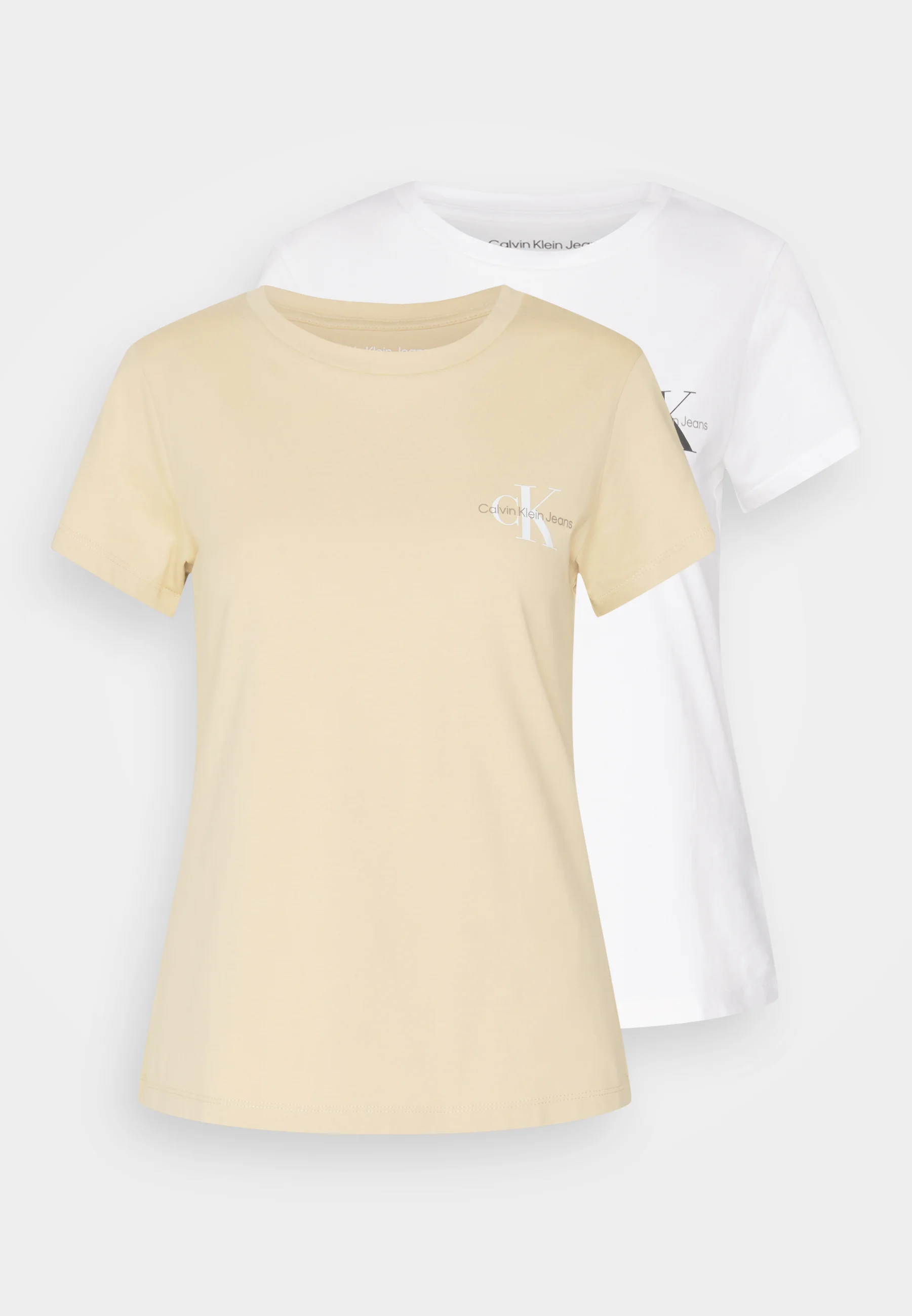 Calvin Klein Jeans MONOLOGUE SLIM TEE PACK DE 2 - Camiseta básica