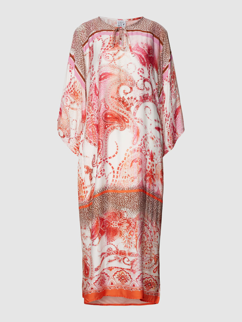 Maxikleid mit Paisley-Muster in pink