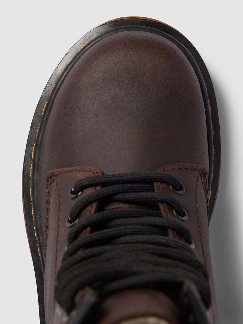 Boots mit Label-Details Modell '1460 Serena' in dunkelbraun