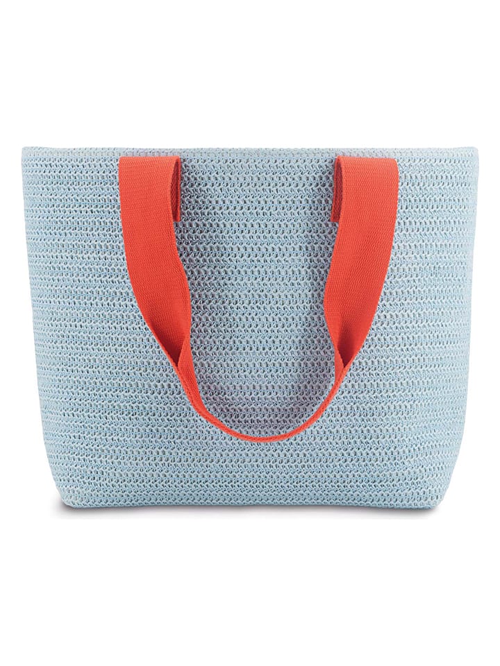 Remember Strandtasche in Hellblau - (B)48 x (H)32 x (T)14,5 cm günstig kaufen onesize