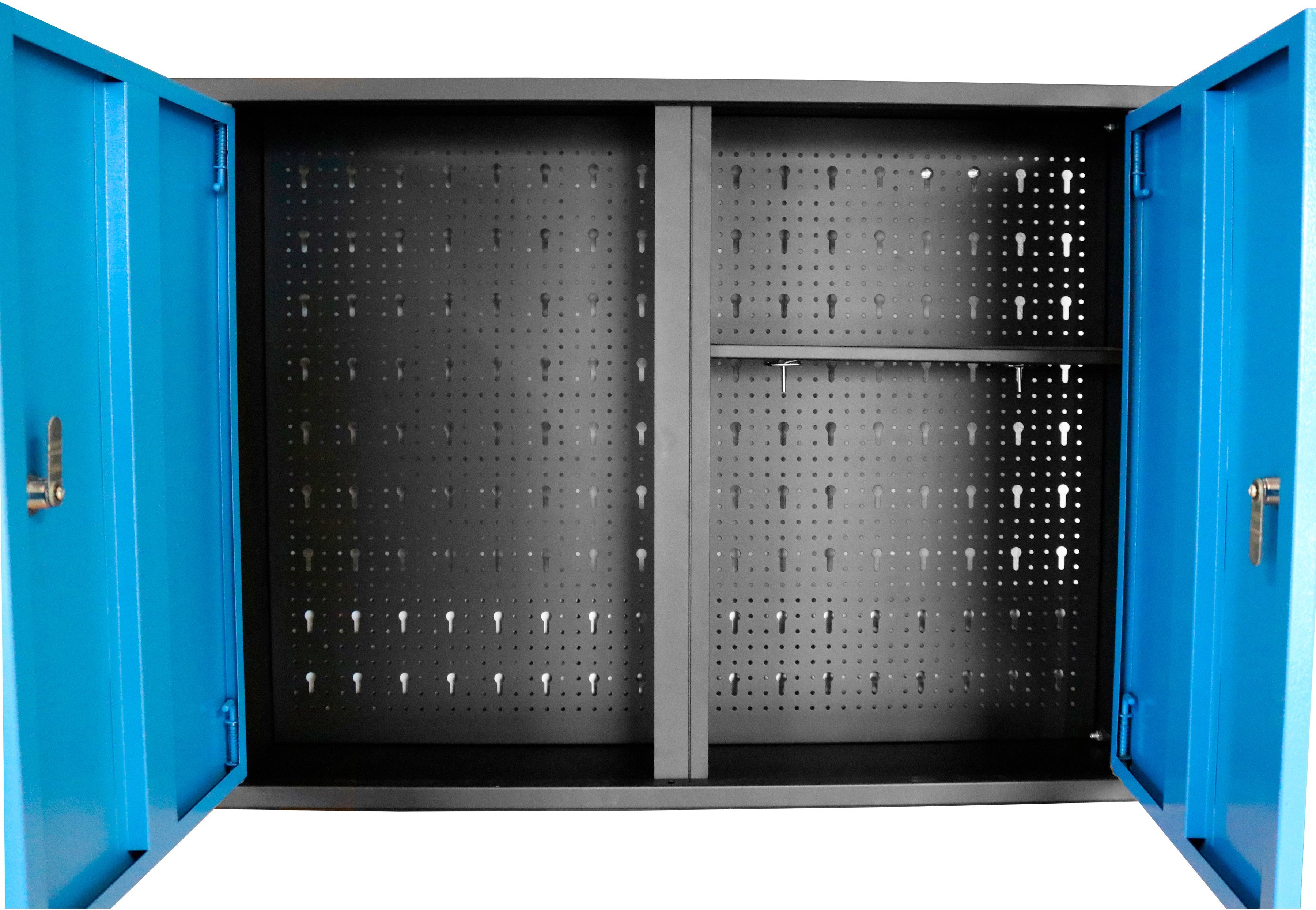 Güde Hängeschrank B/T/H: 120x20x60 cm, 3 Türen, abschließbar, für Werkstatt GWS 3T