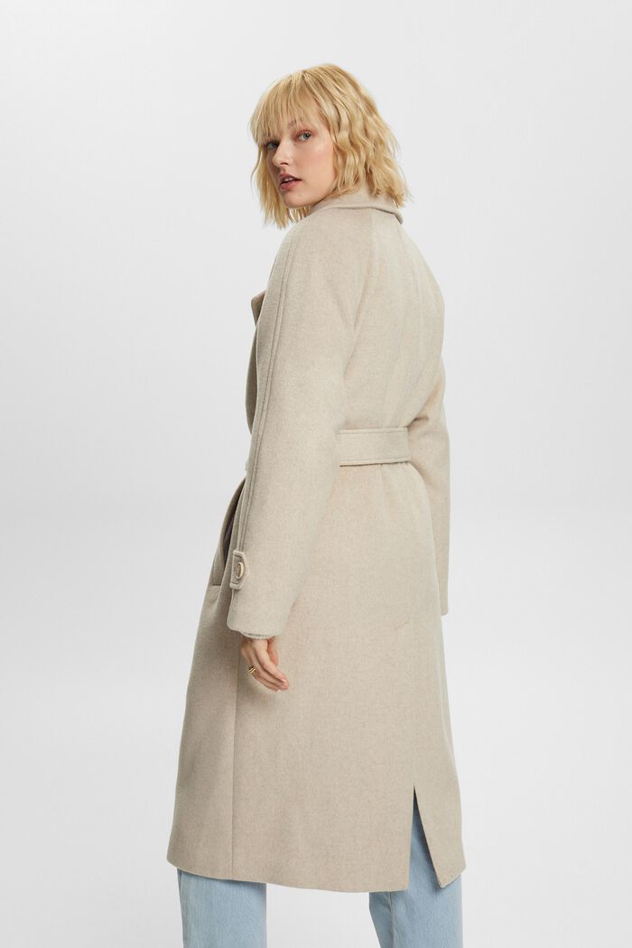 Trenchcoat aus Wollmix