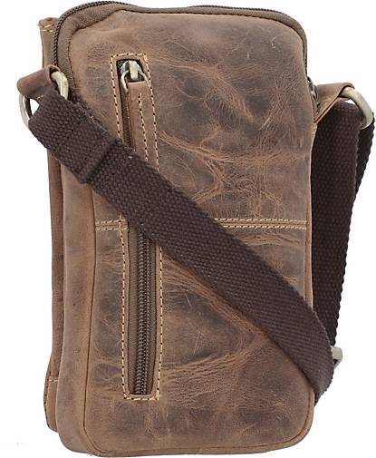 Greenburry Vintage Umhängetasche Leder 12.5 cm