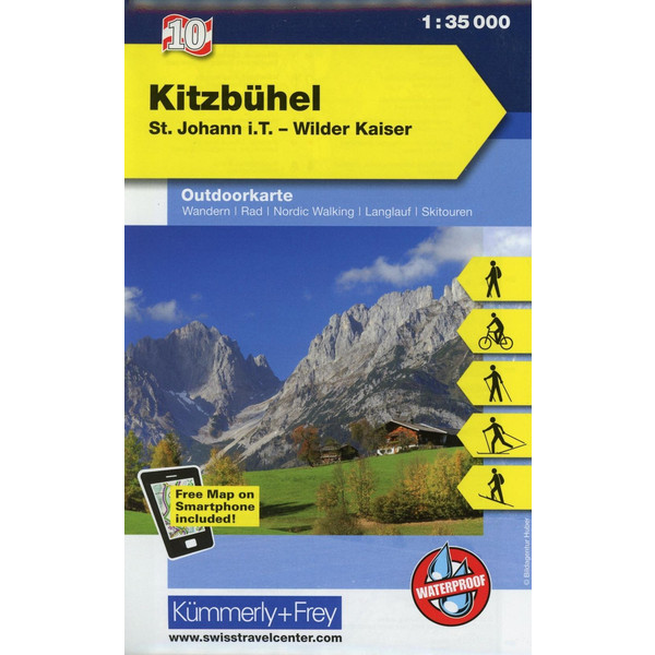KuF Österreich Outdoorkarte 10 Kitzbühel 1 : 35 000 - Wanderkarte