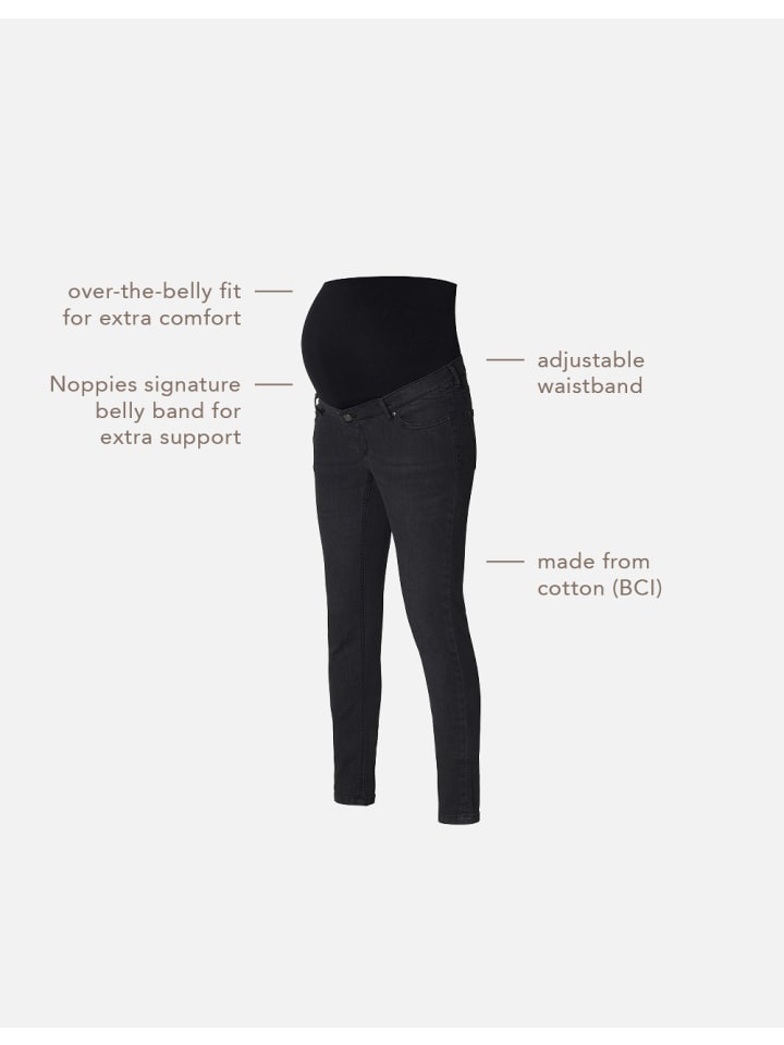 Noppies Skinny Umstandsjeans Avi in Black Denim günstig kaufen