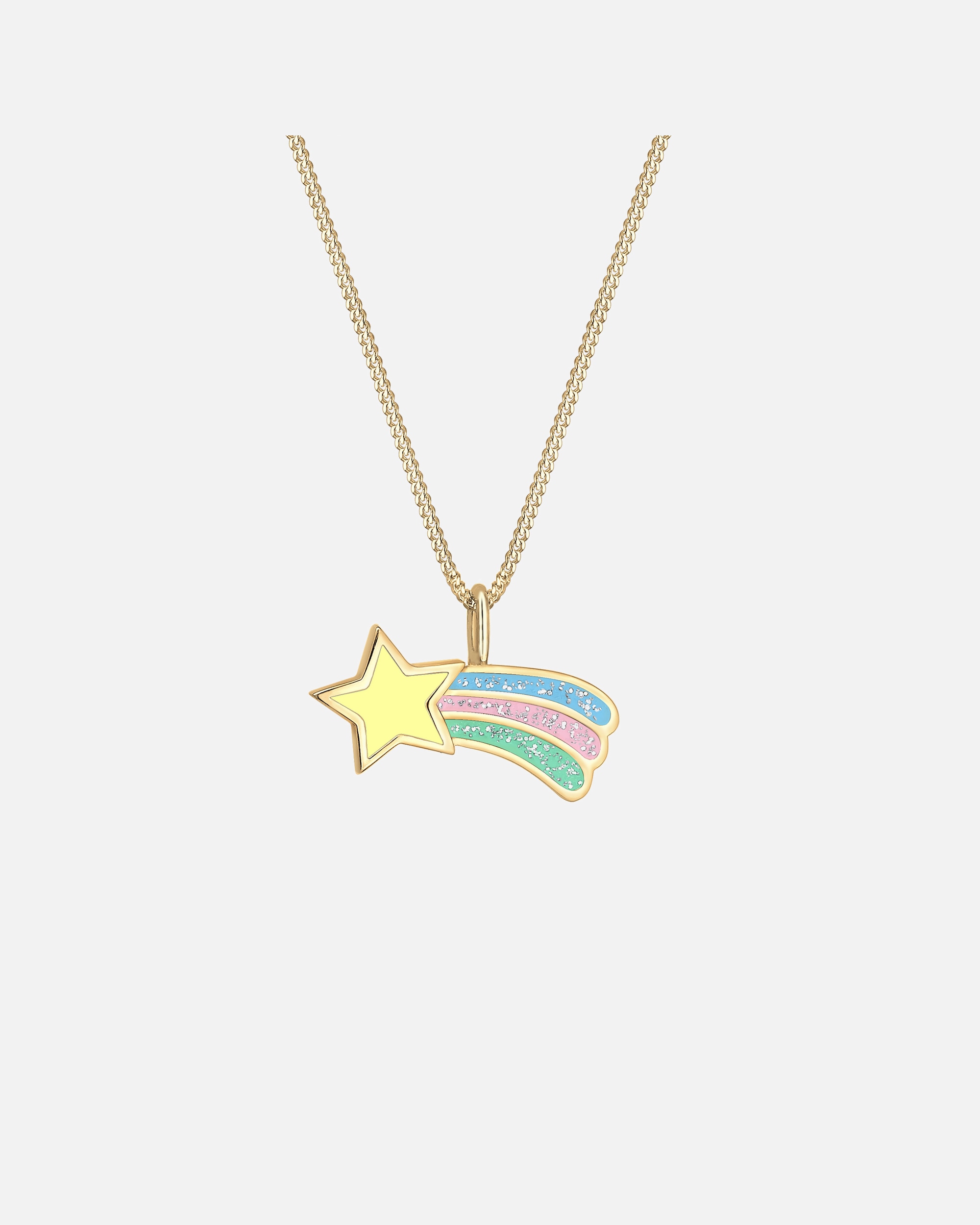 Ciondolo da donna Elli a forma di stella cadente multicolore - Argento 925/1000