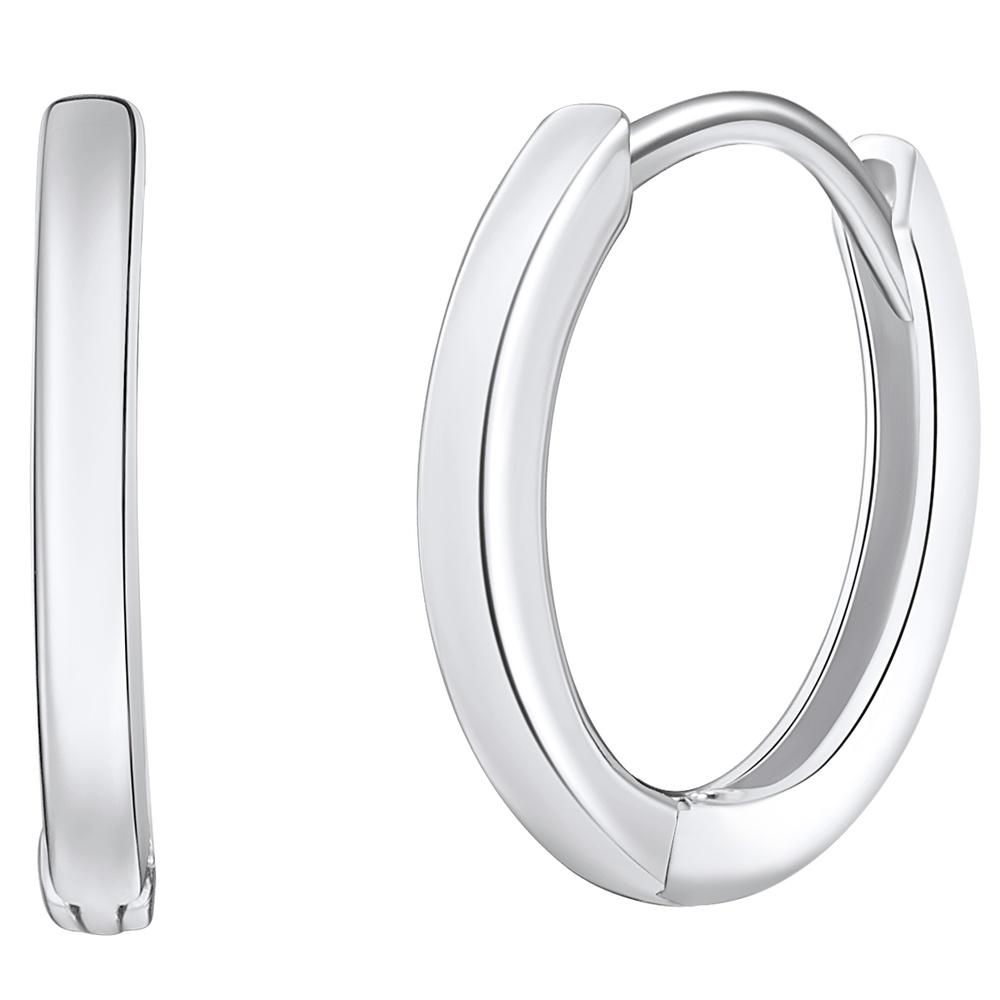 Rafaela Donata Créoles en argent Argent sterling en Argent Boucles d'oreilles