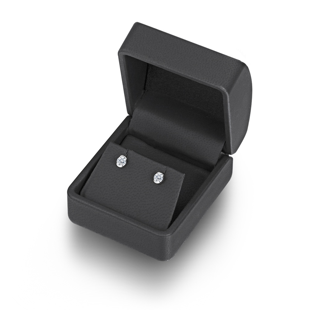 Trilani Puces d'oreilles en argent Argent sterling Oxyde de zirconium (CZ) en Argent Boucles d'oreilles