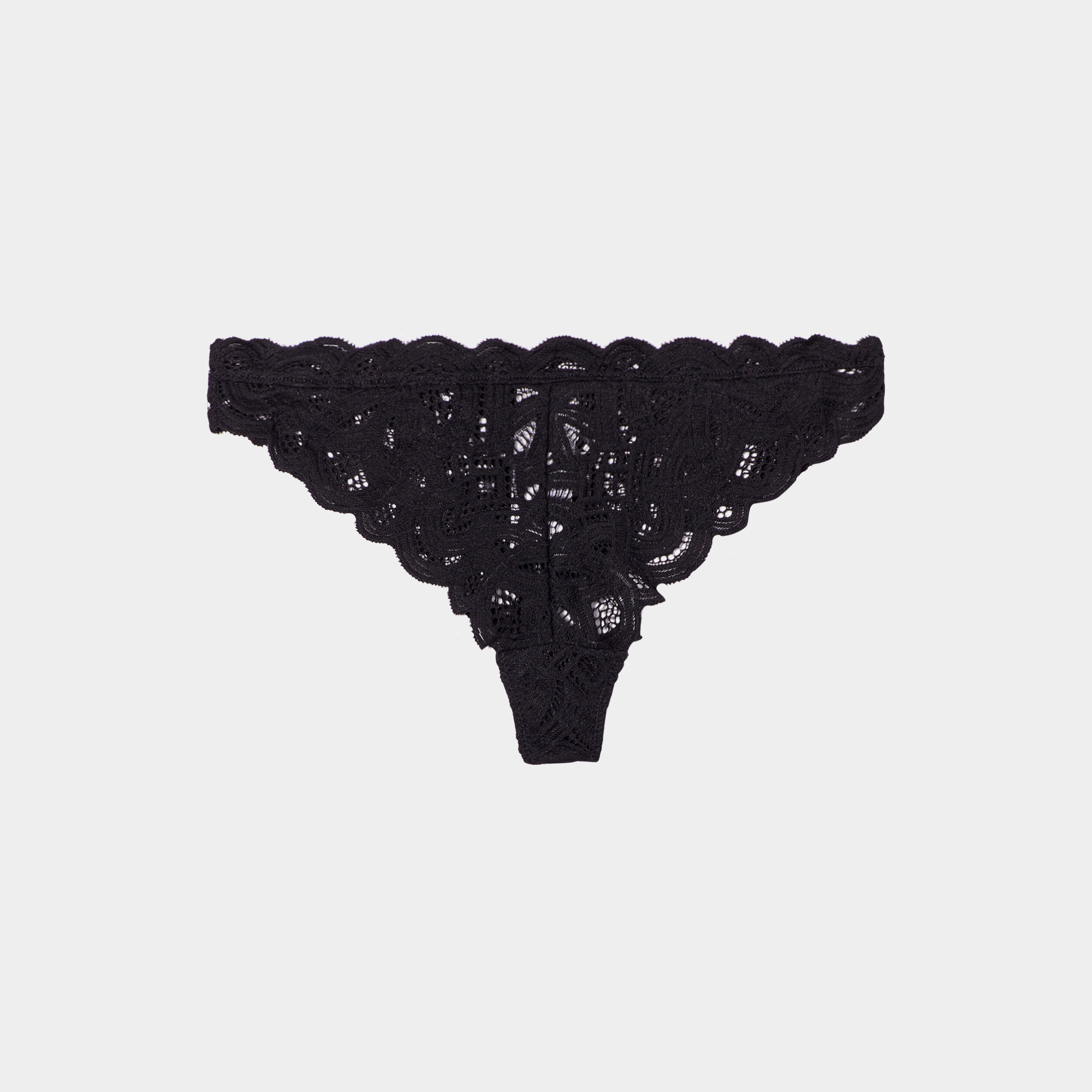 Tanga en dentelle noir femme | La Halle