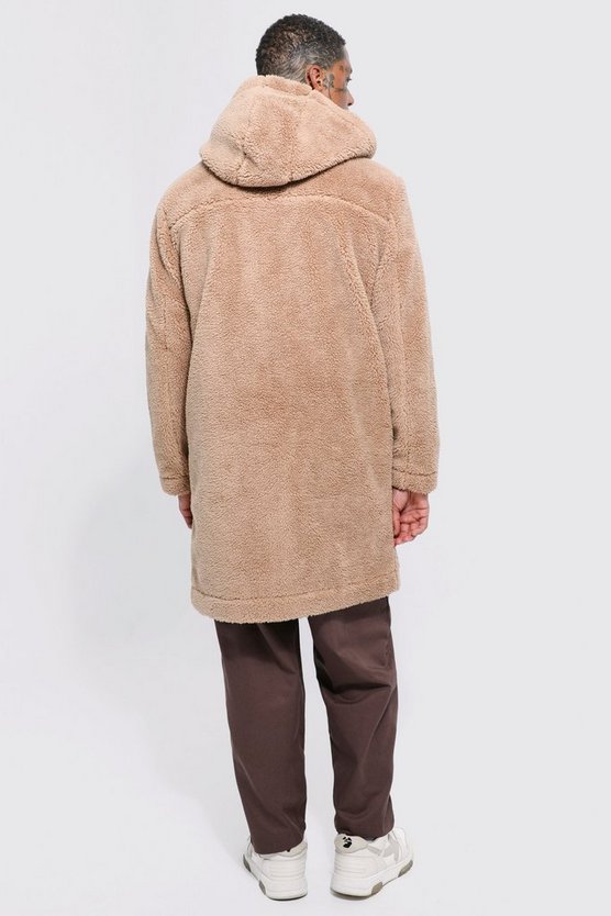 Teddyjacke mit Kapuze