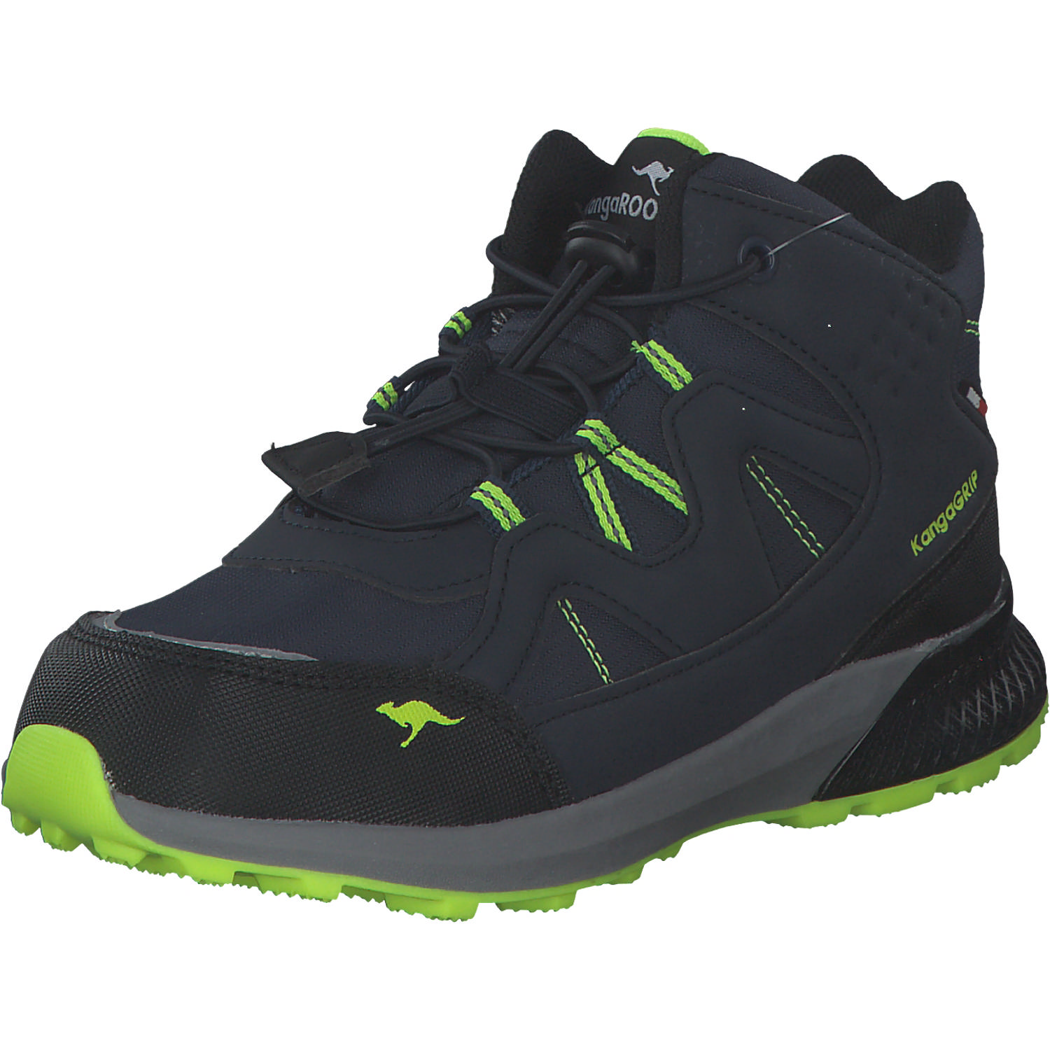 KangaROOS 18801, Stiefel (Kinder), Kinder, Dunkelblau/Lime