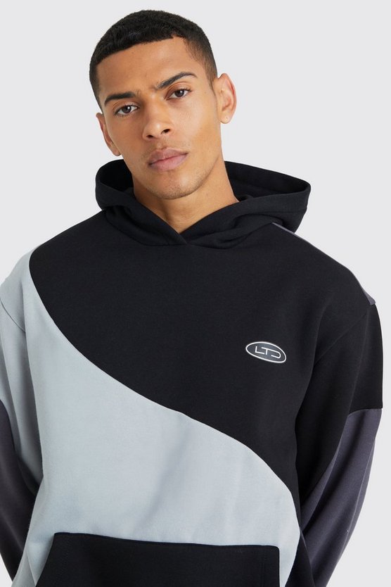 Oversize Colorblock Hoodie