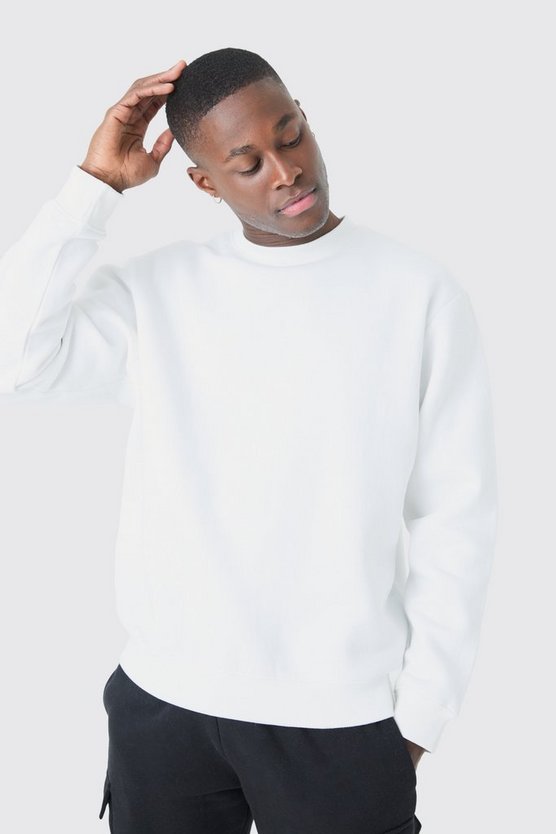 Basic Oversize Rundhals-Sweatshirt