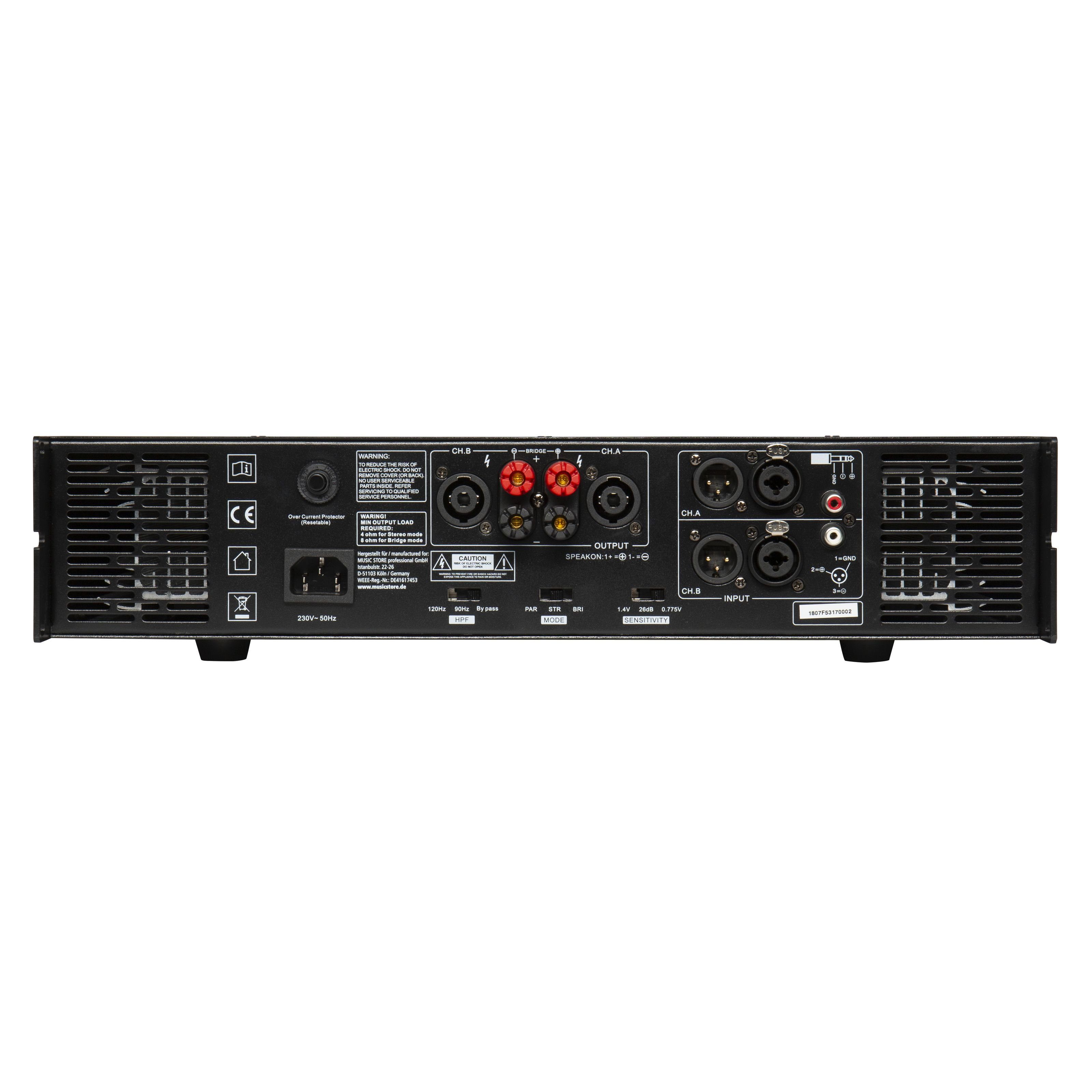Fame Audio Endverstärker (MS 8002 DSP - 2-Kanal Endstufe)