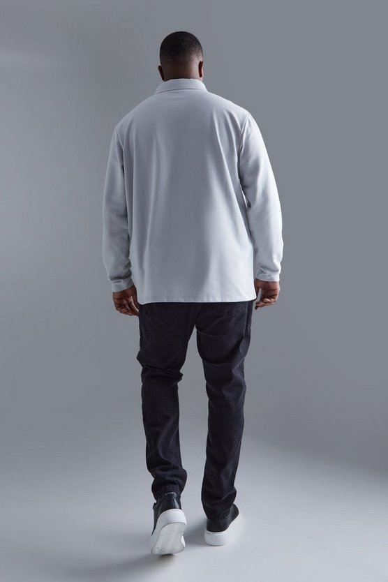 Plus Utility-Overshirt aus Jersey