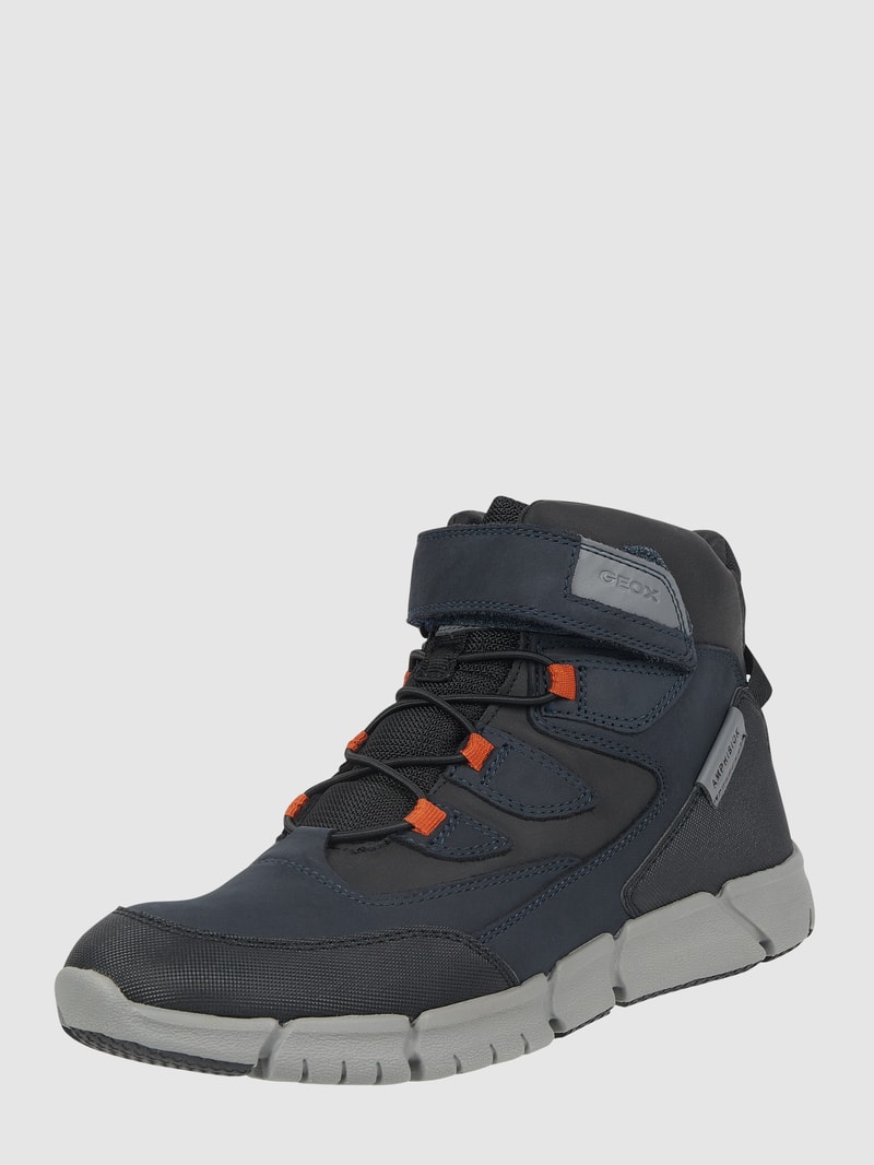 Boots aus Leder Modell 'Flexyper' in marineblau