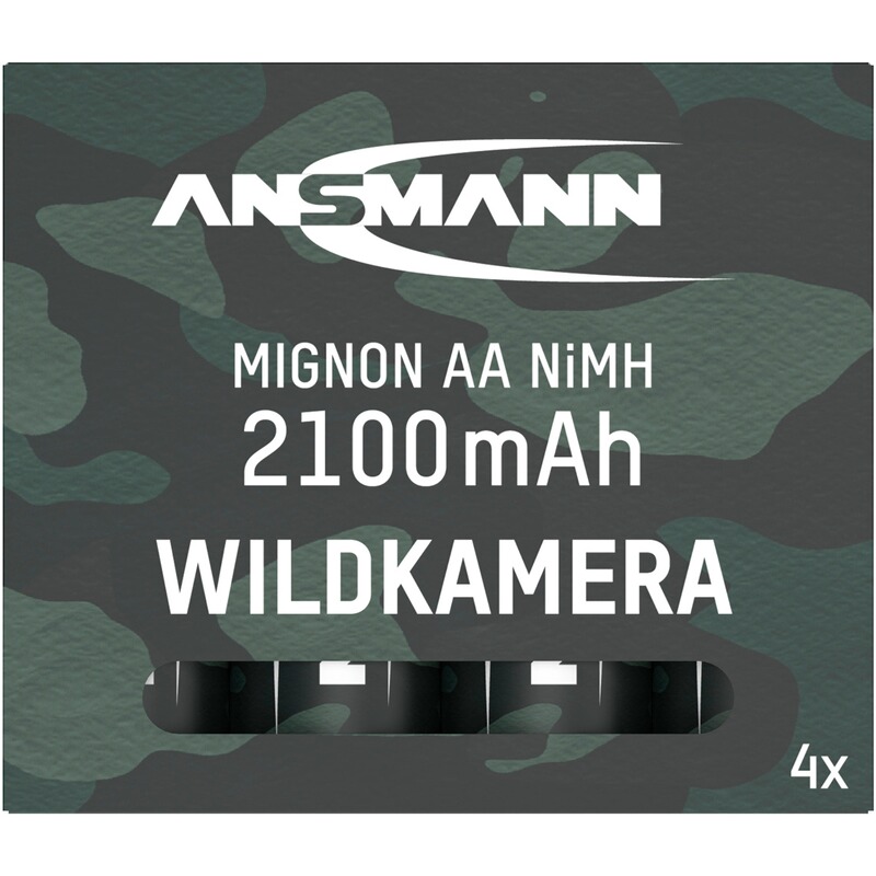 Ansmann Akku NiMH 2100 - 4 Stück ideal für Wildkameras