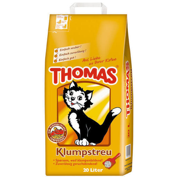 THOMAS Katzenstreu THOMAS Klumpstreu 20 l