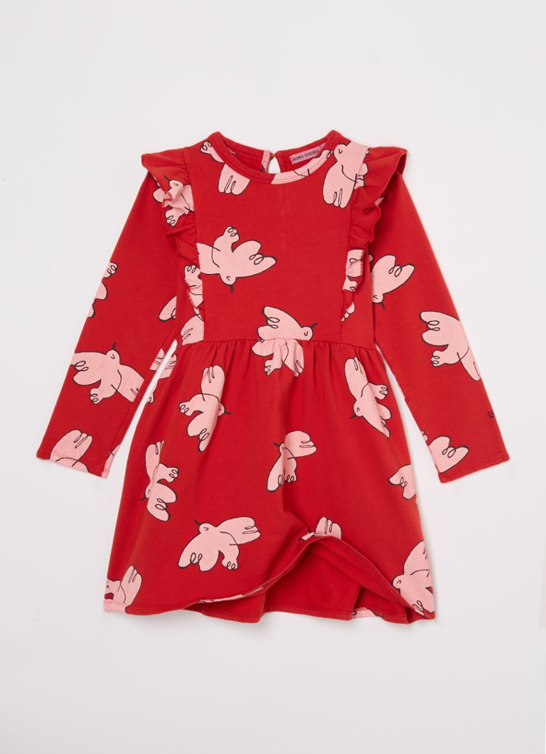 Rochie-tunică Freedom Bird de la BOBO CHOOSES, confecționată dintr-un amestec de bumbac organic.
