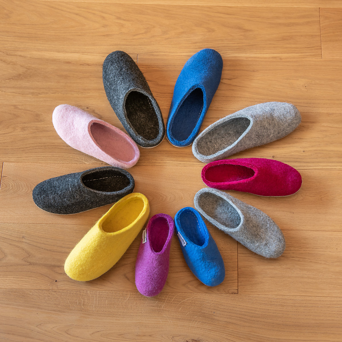 Filz Hausschuhe - Jungen Filzpantoffel