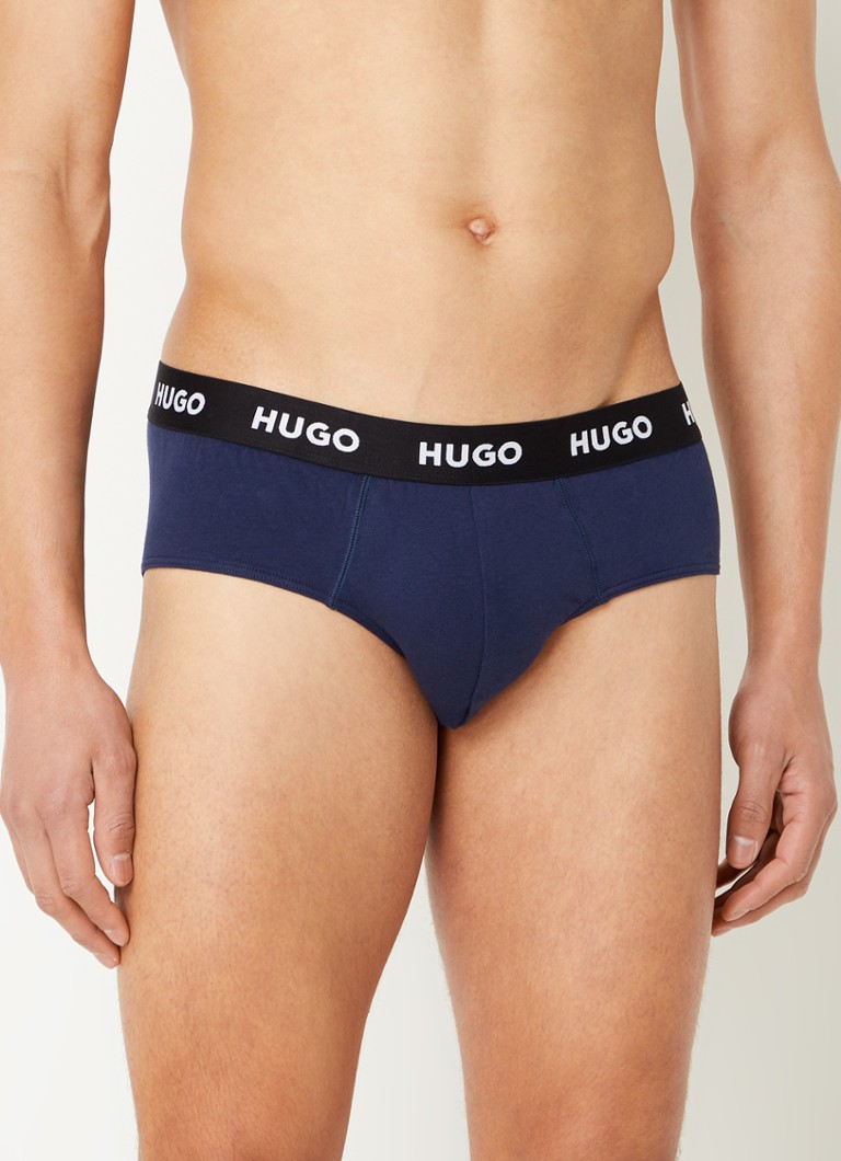 Slips HUGO BOSS avec bande logotée, lot de 3