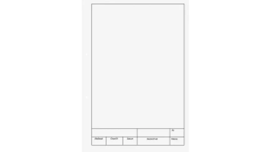 BRUNNEN Kieser-Zeichenblock A4 25 Blatt blanko