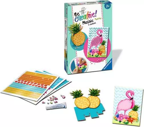 Mosaik Tropical - Bastelset für Kinder ab 7 Jahren