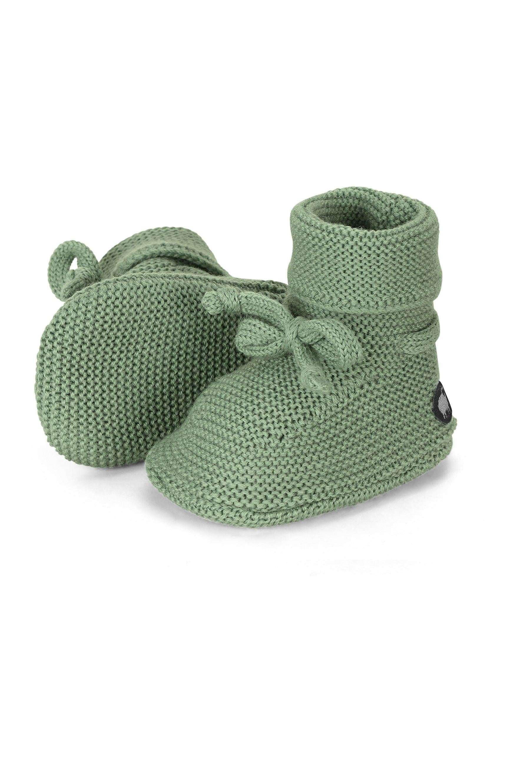 Strick-Schuh aus Wolle (Merino) zum Binden