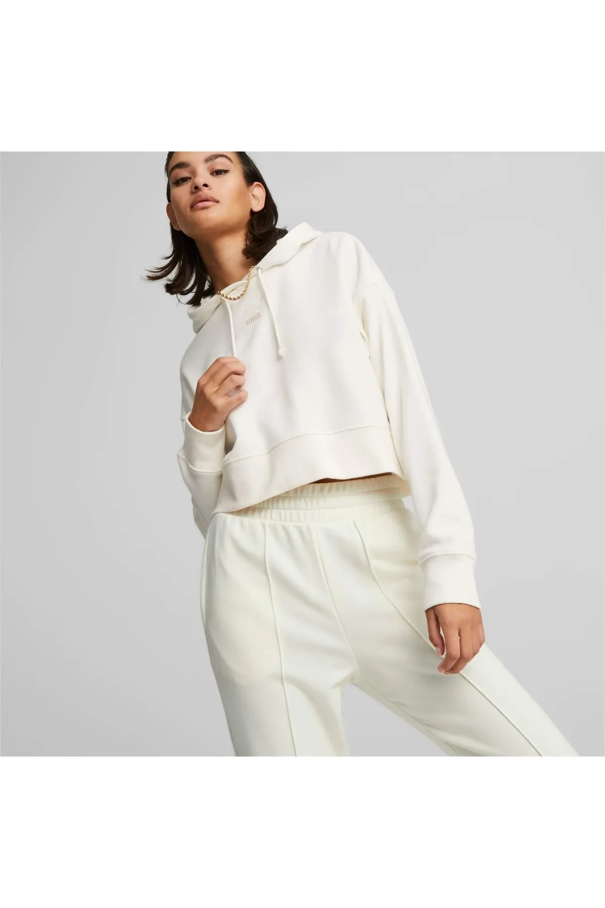 Puma  Sport-Sweatshirt - Ecru - Regular Fit