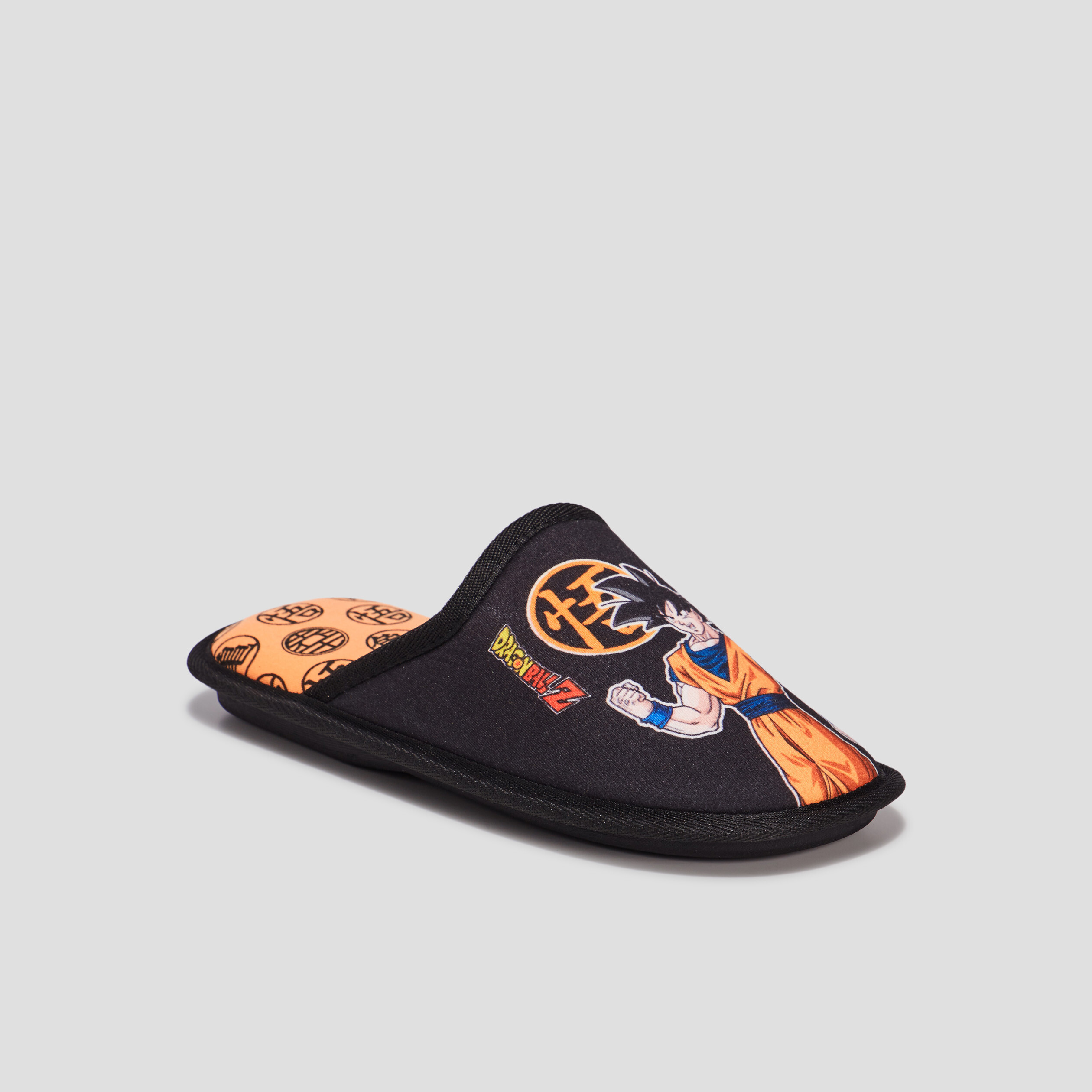 Chaussons mules Dragon Ball Z noir garçon | La Halle