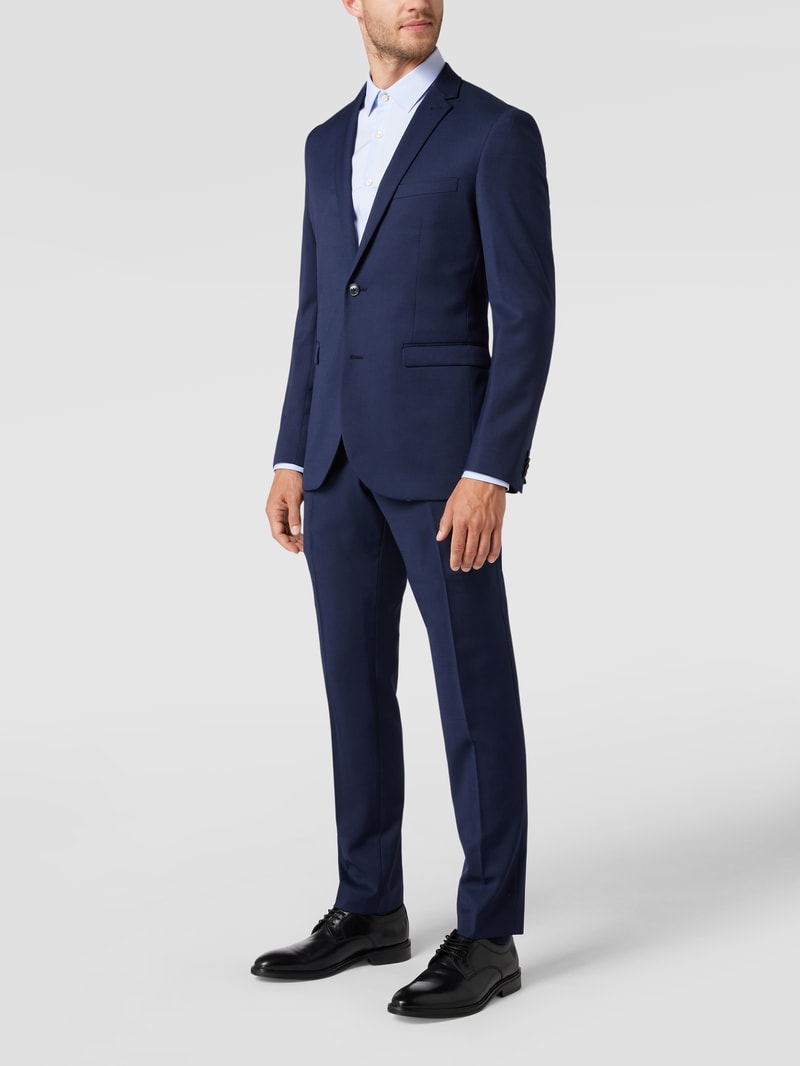 Anzughose mit Stretch-Anteil Modell 'Las' in marineblau
