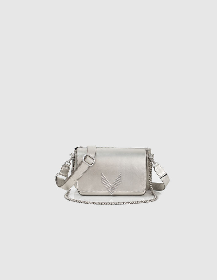 Le sac 111 RIMINI en cuir Silver Femme